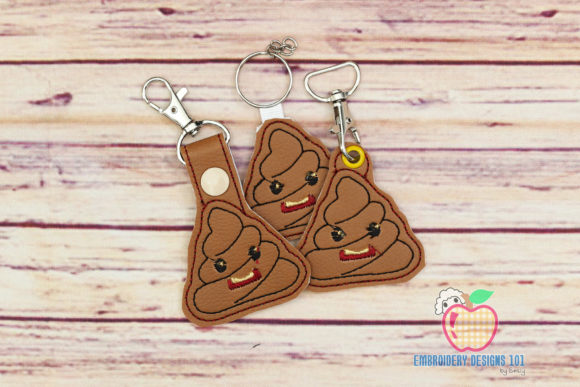 Cartoon Poop in the Hoop Keyfob Review