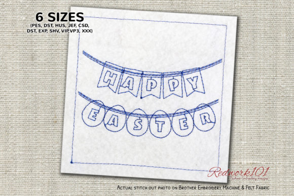 Happy Easter Banner Embroidery Review