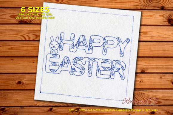 Happy Easter Message Embroidery Review
