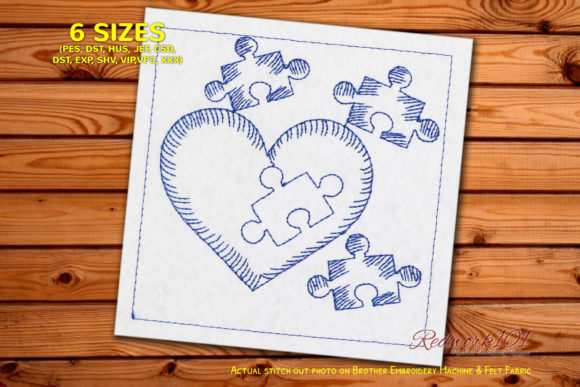 Love Puzzle Embroidery Design Review