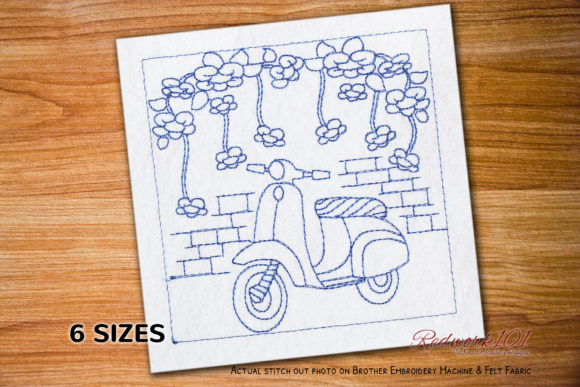 Scooter with Flowers Bluework: A Boutique Designer's Review